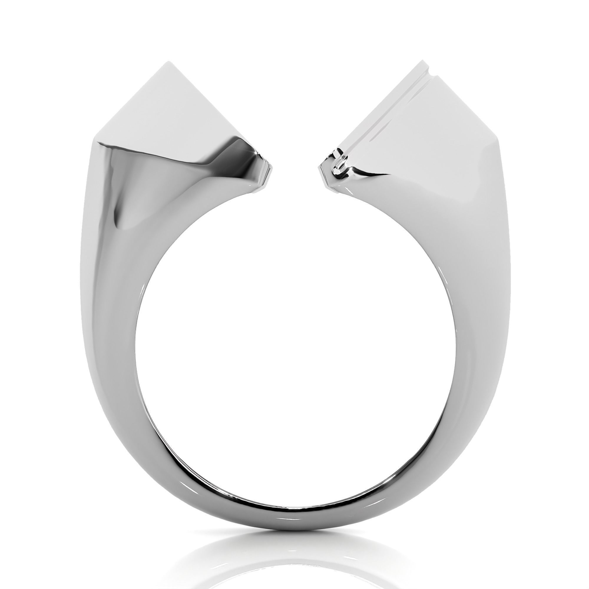 Dual Head Italian Diamond Ring 3D print model_8