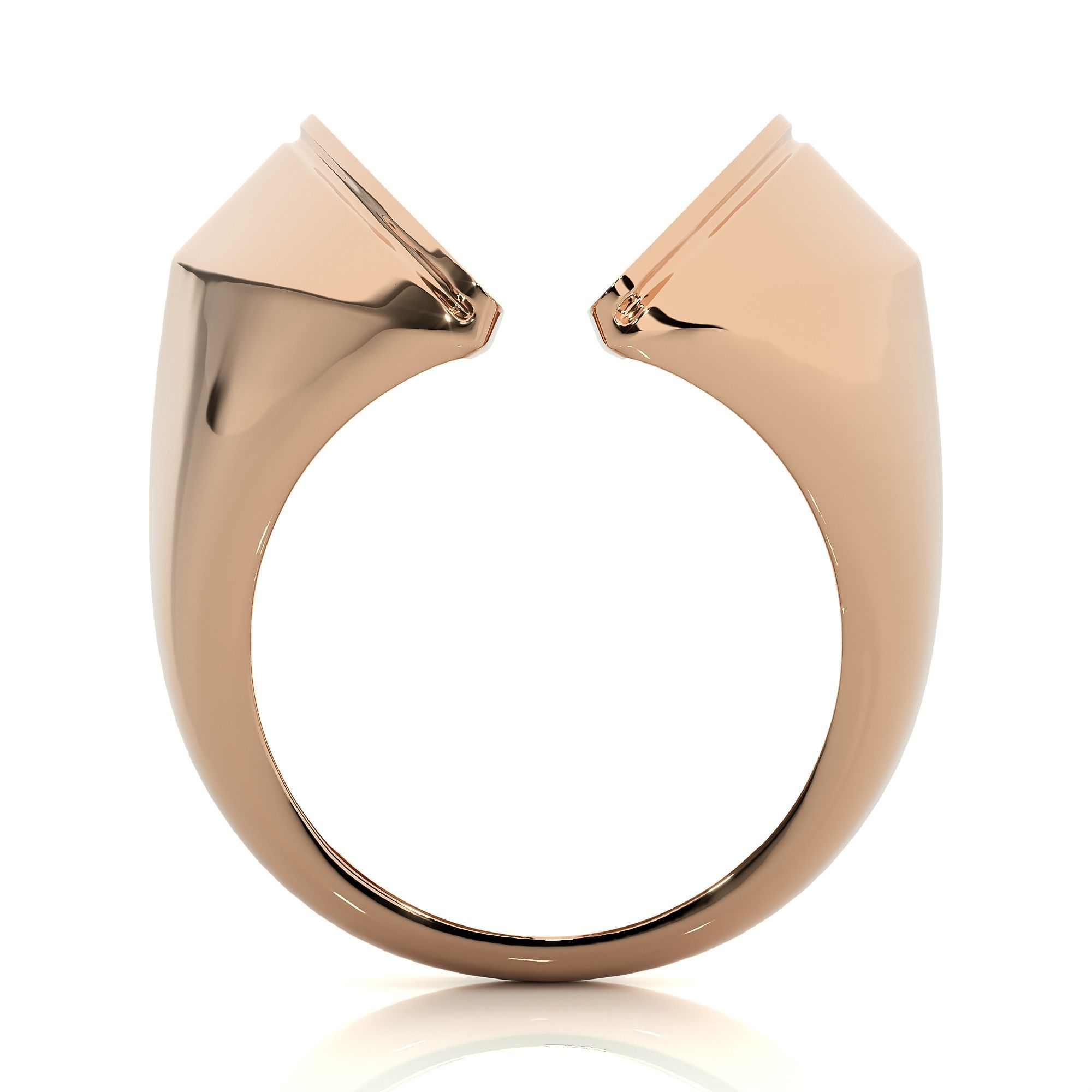 Dual Head Italian Diamond Ring 3D print model_5