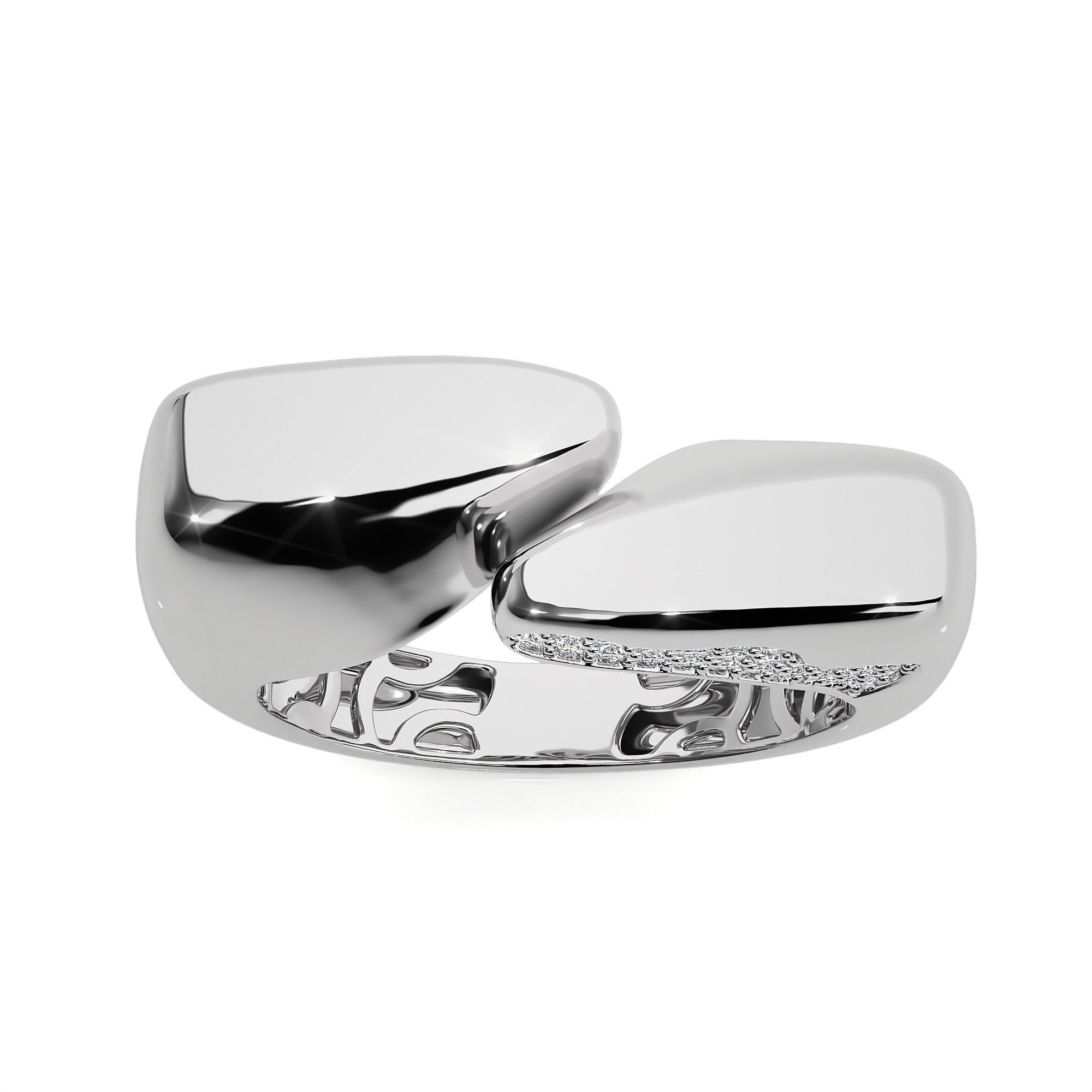 Dual Head Italian Diamond Ring 3D print model_8