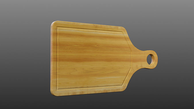 wooden kitchen board 3D model