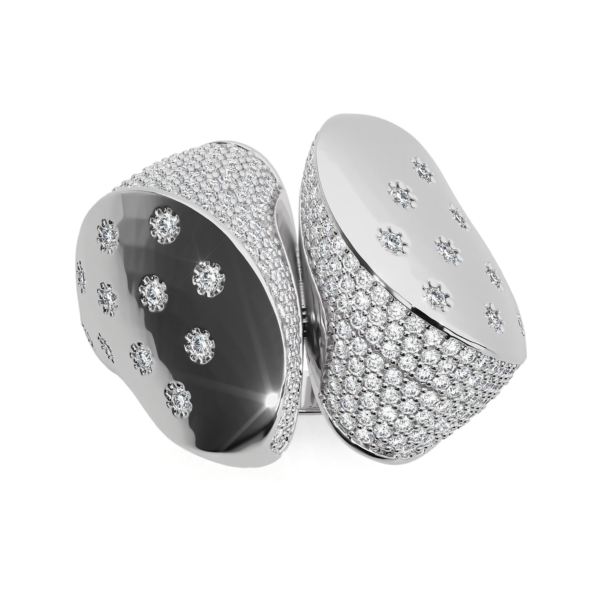 Dual Head Italian Diamond Ring 3D print model_7