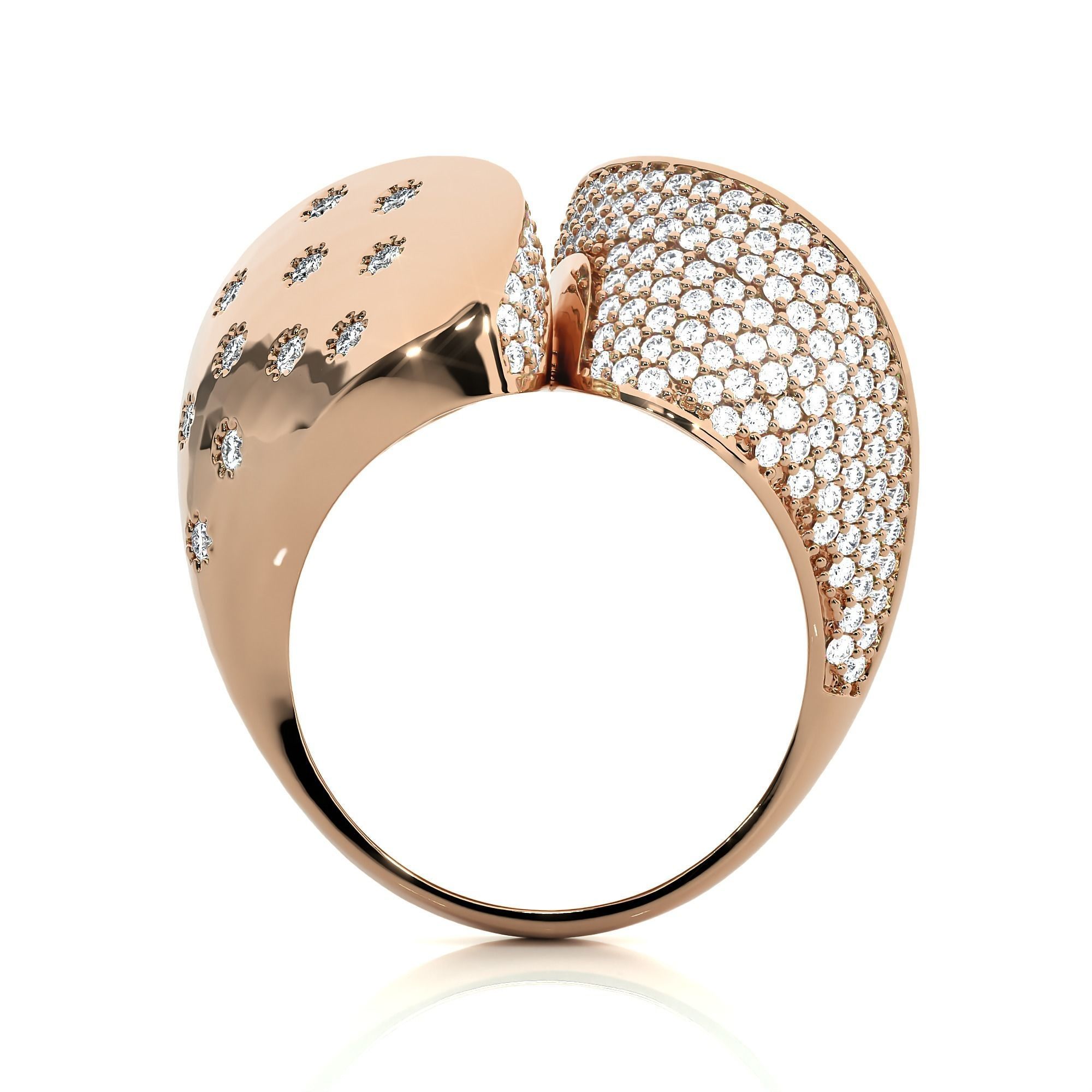 Dual Head Italian Diamond Ring 3D print model_5