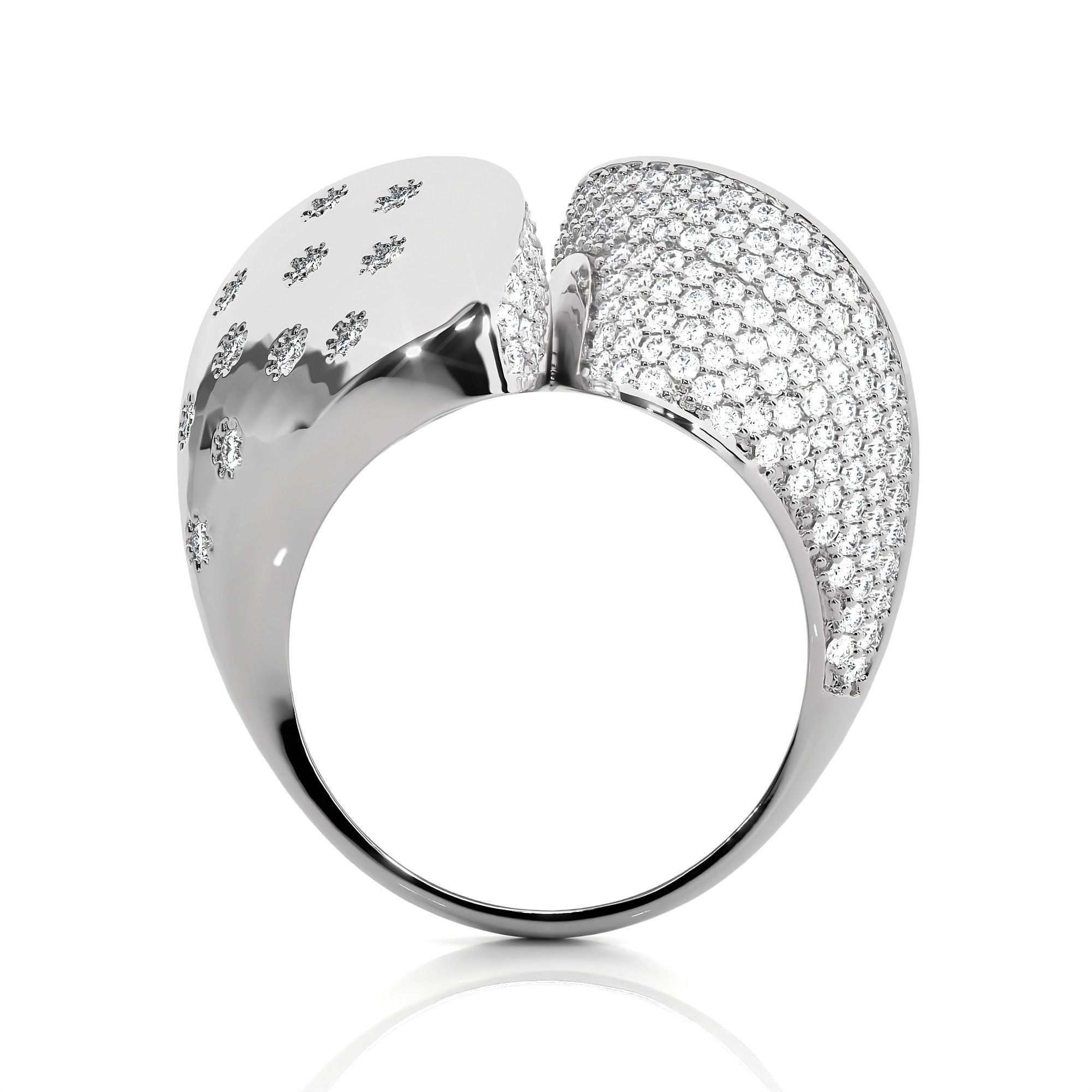 Dual Head Italian Diamond Ring 3D print model_8