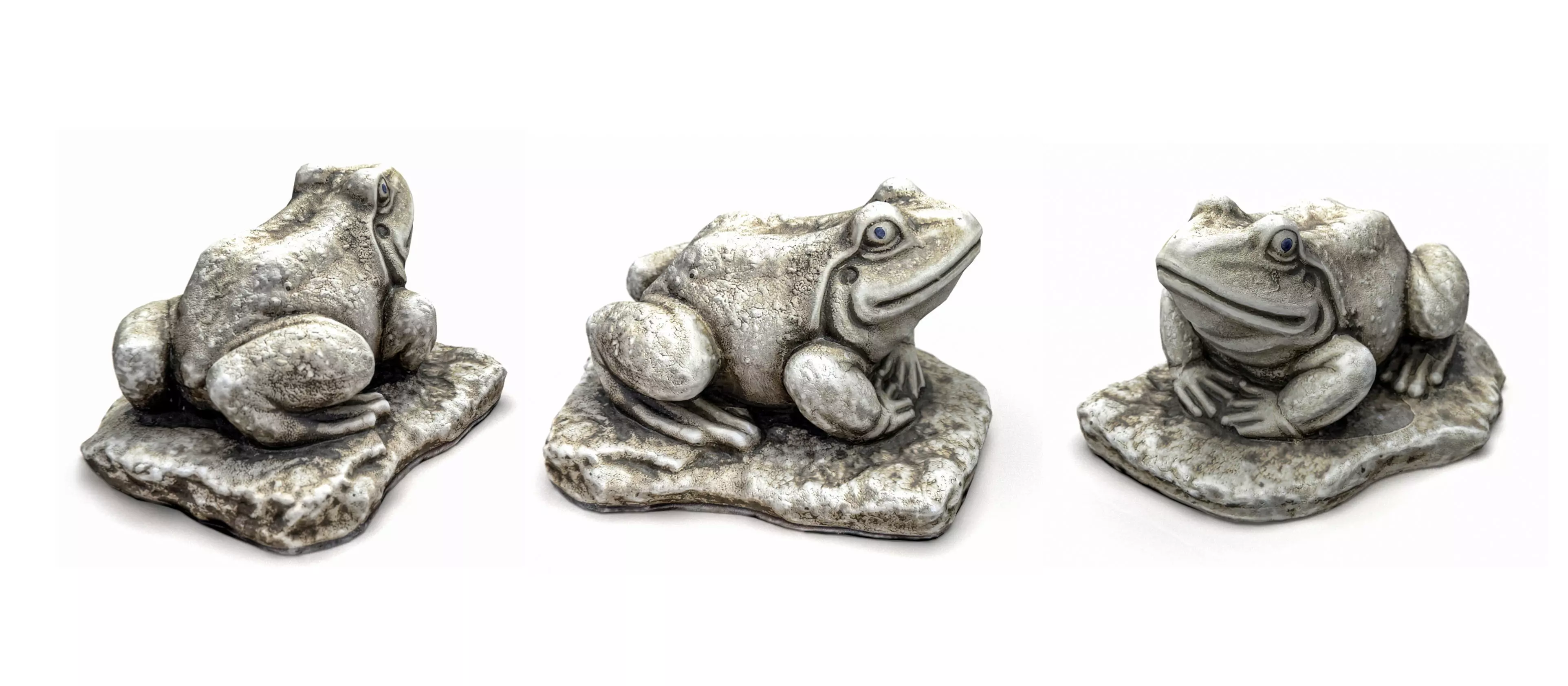 Stone toad for garden Low-poly 3D model