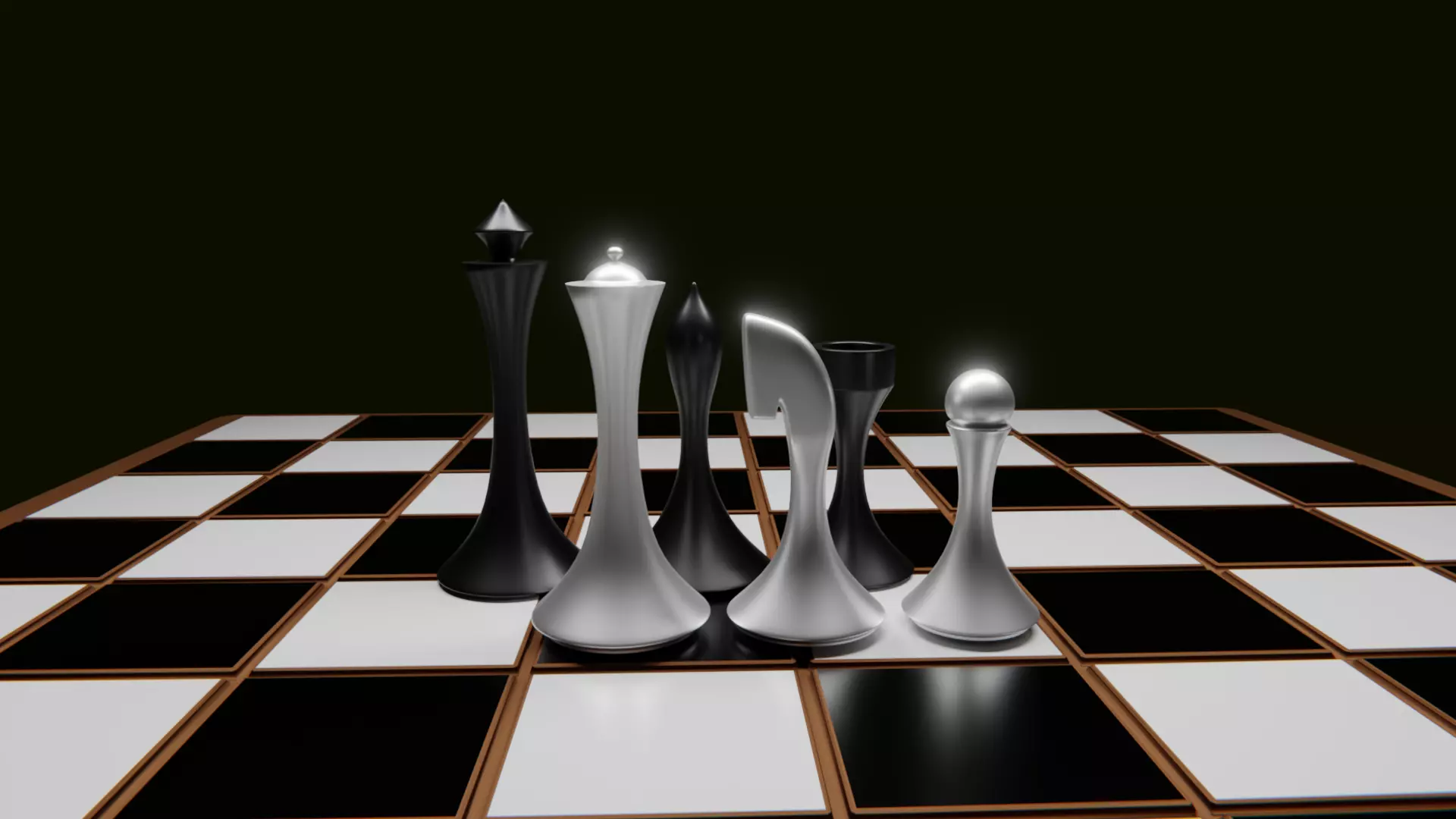 Designed chess pieces  3D model_0