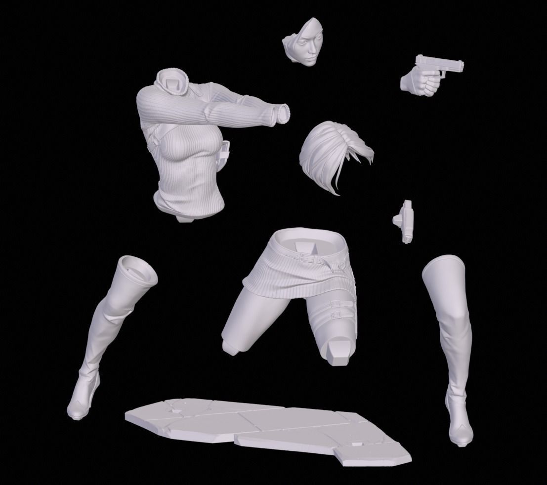 Ada Wong 3D print model_11
