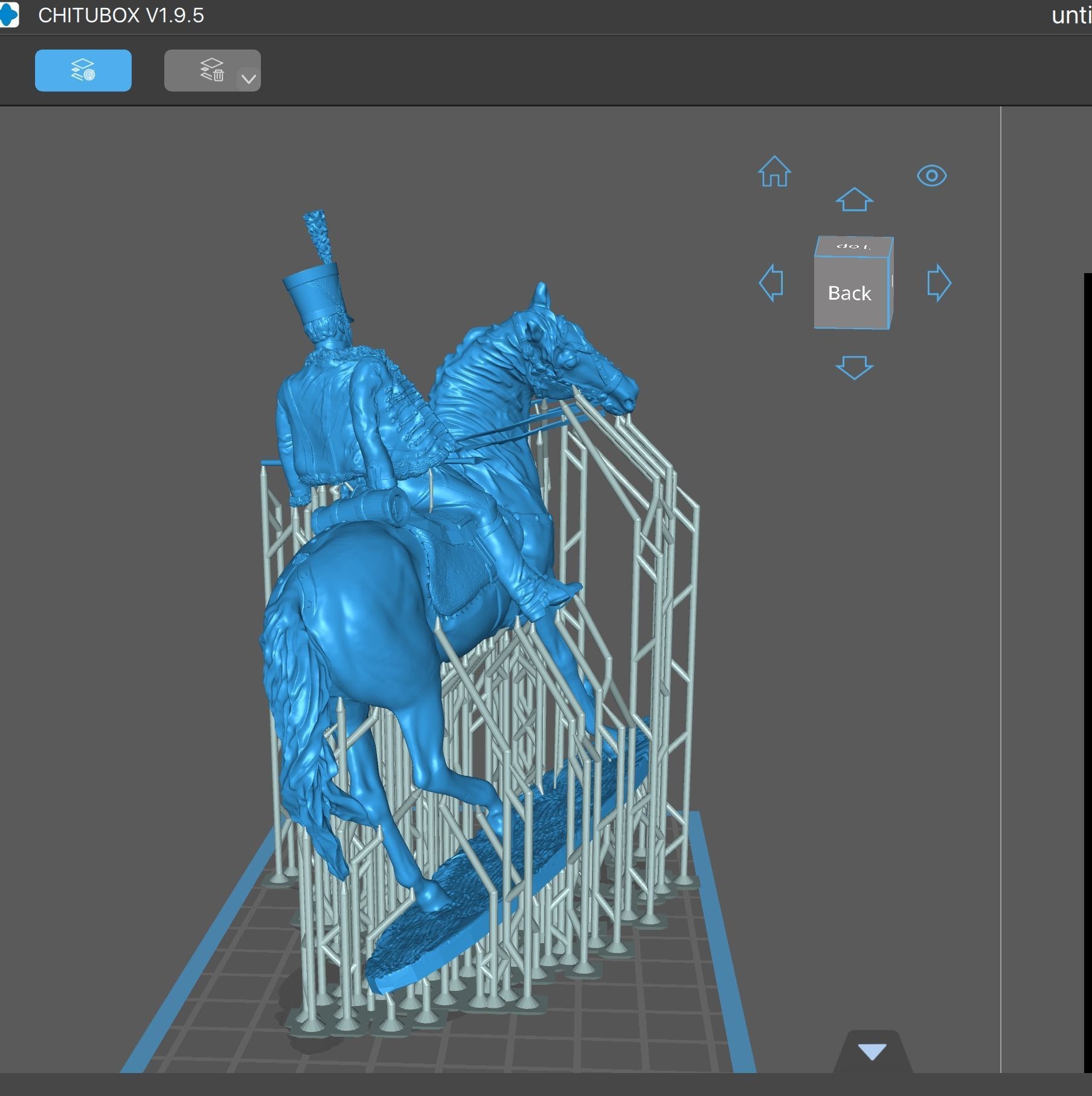 4th Hussar on horseback 3D print model_10