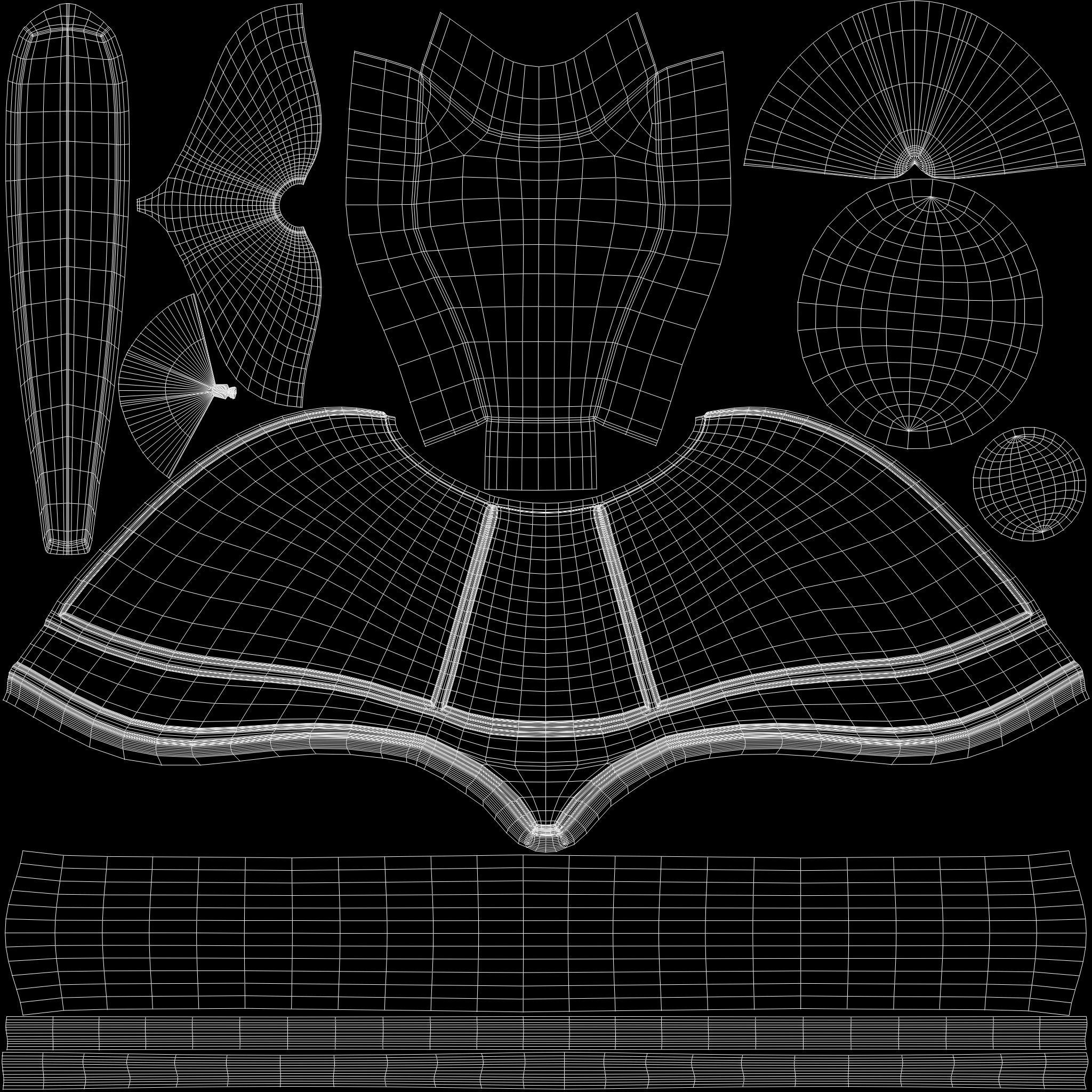 Helmet Viking Low-poly 3D model_9