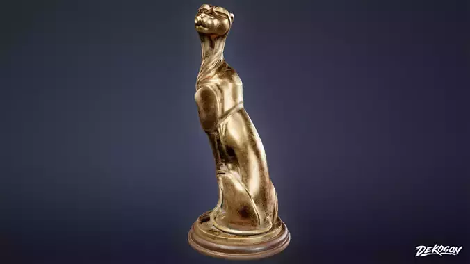 ART DECO - Statue 09 - LOW POLY