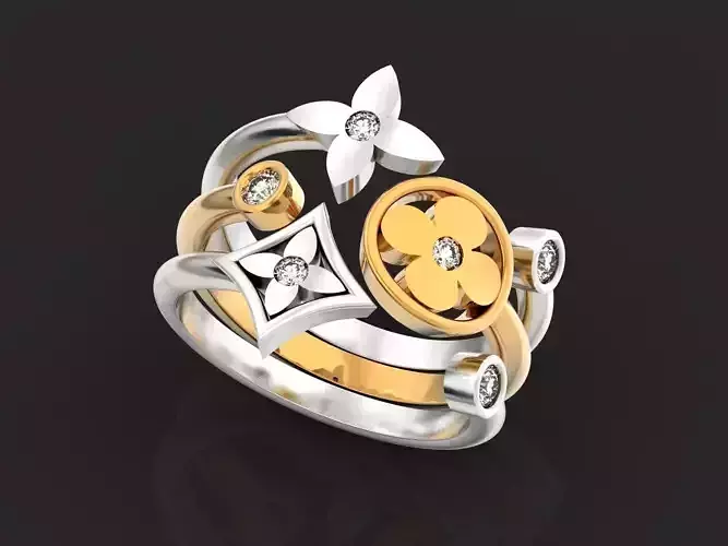 Louis Vuitton Ring Bague Monogram 1176