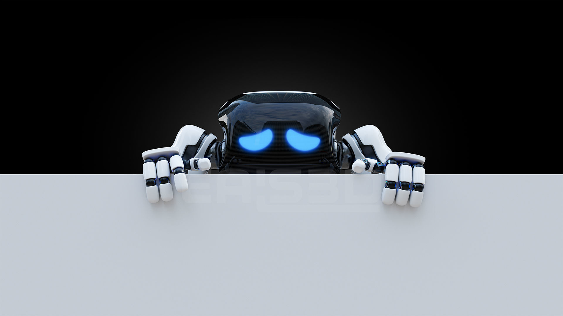 Cute Space Robot Rigged H-72 Solid Armor 3D model_3