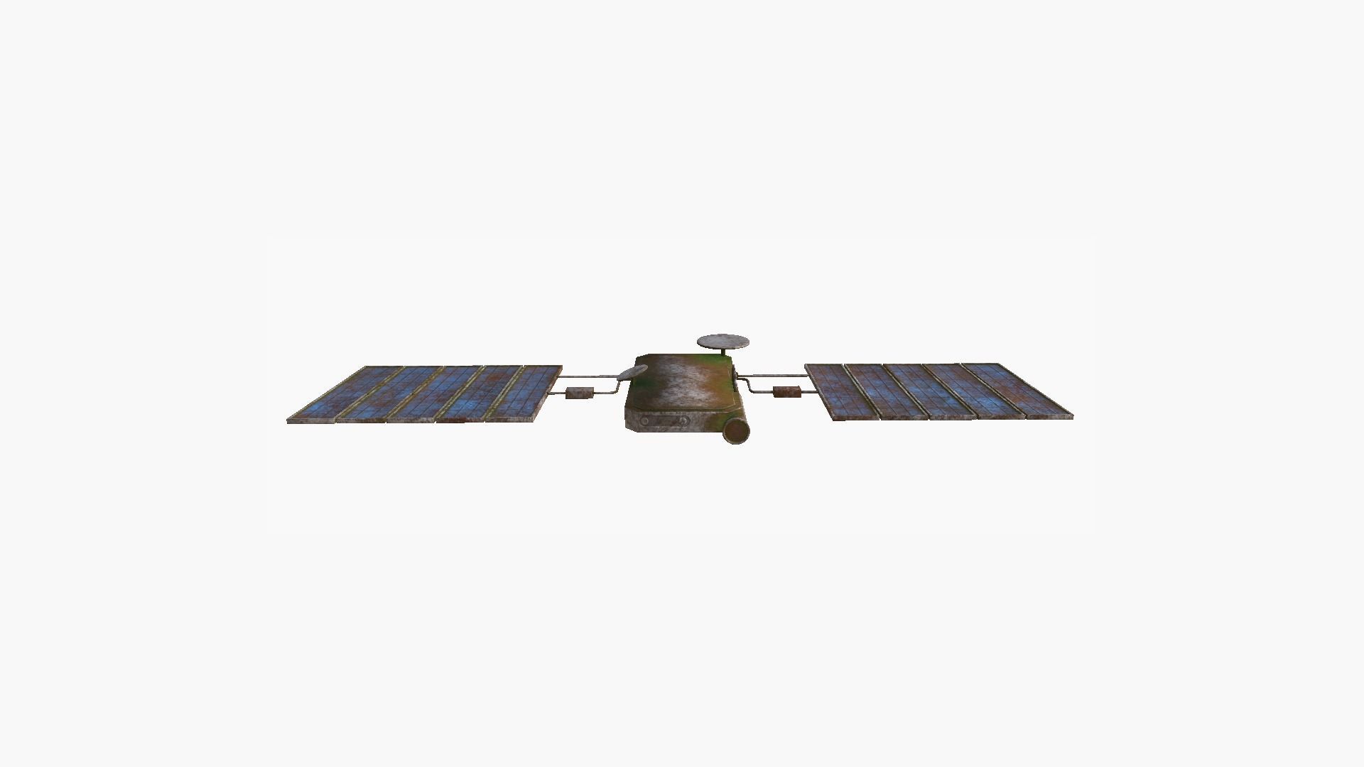Satellite I11 Destroyed - SciFi Space Design Low-poly 3D model_2