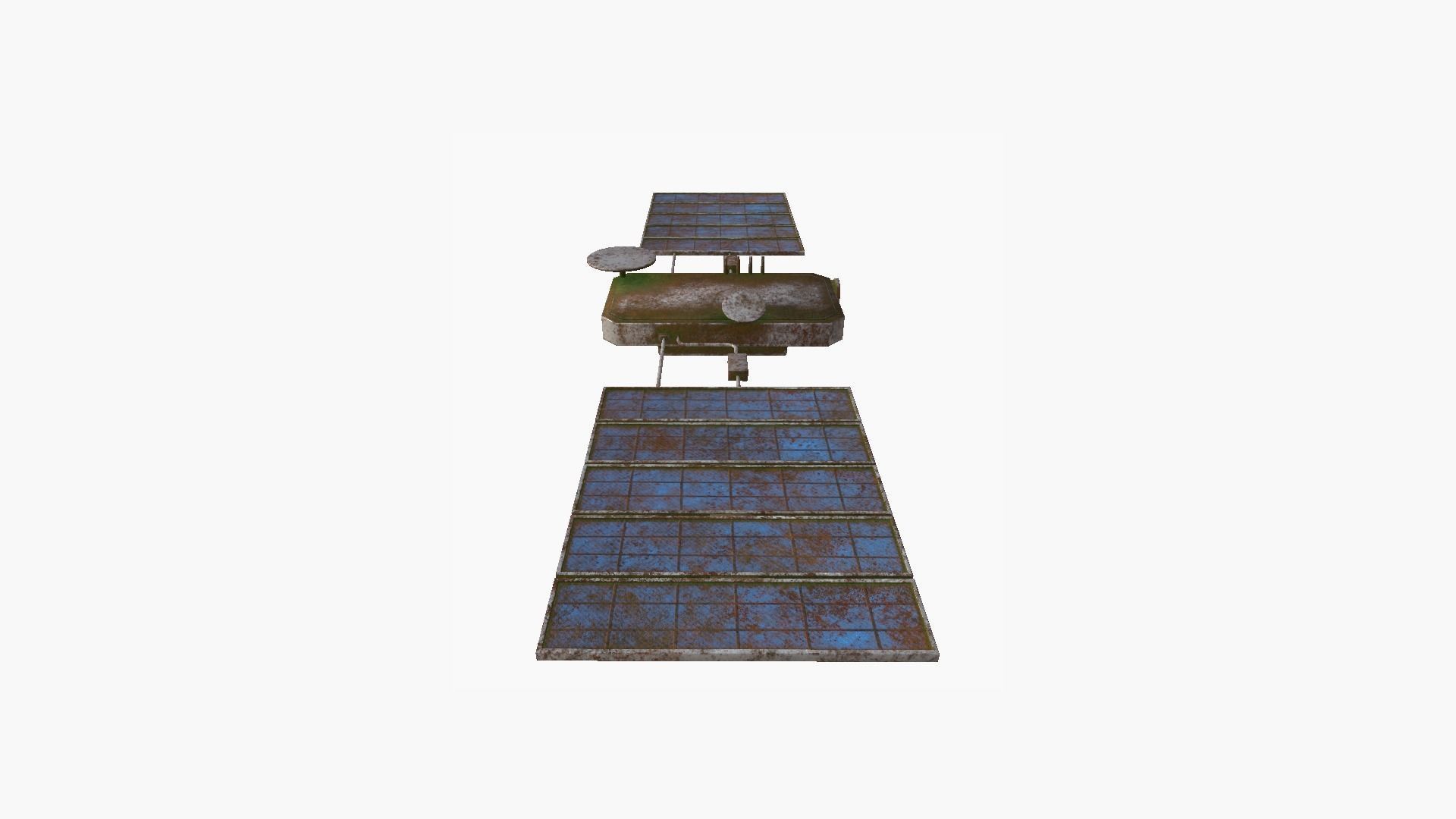 10 Destroyed Satellite Collection - SciFi Space Design _45