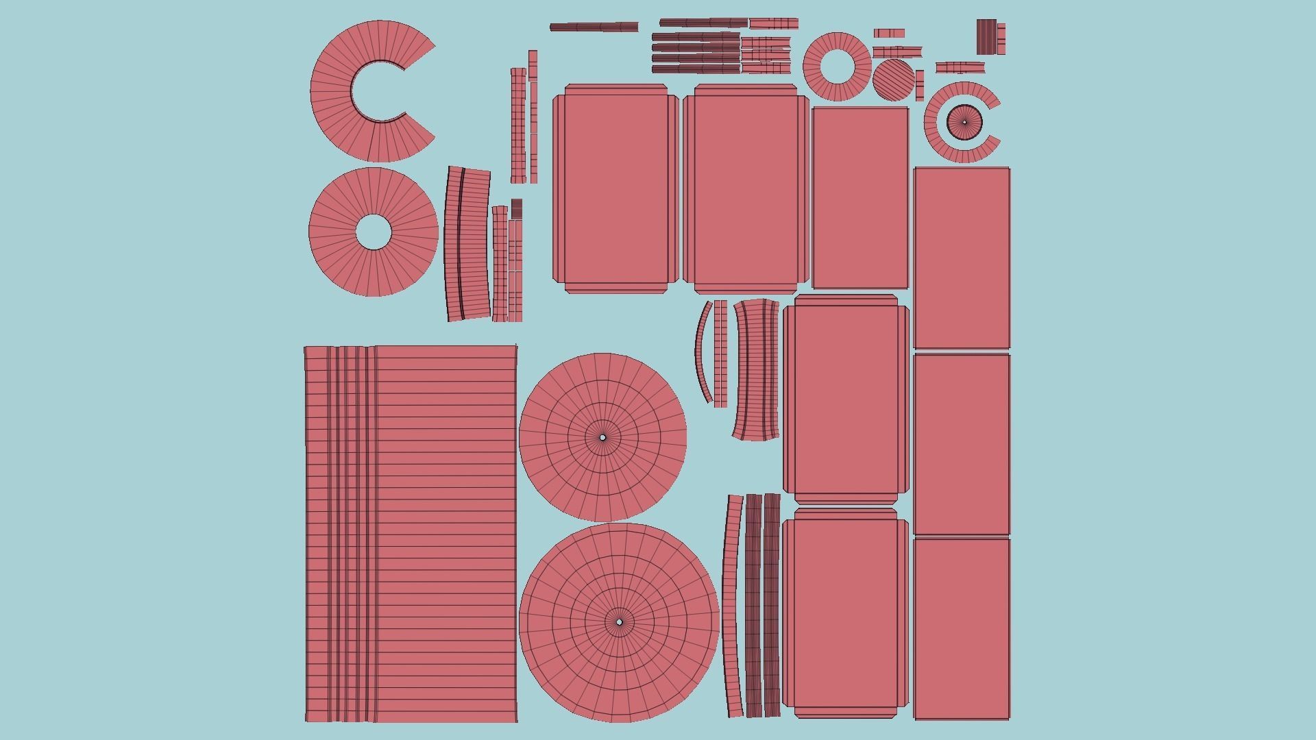 10 Destroyed Satellite Collection - SciFi Space Design _26