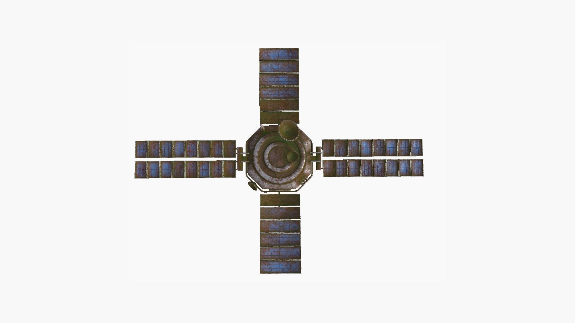 10 Destroyed Satellite Collection - SciFi Space Design _39