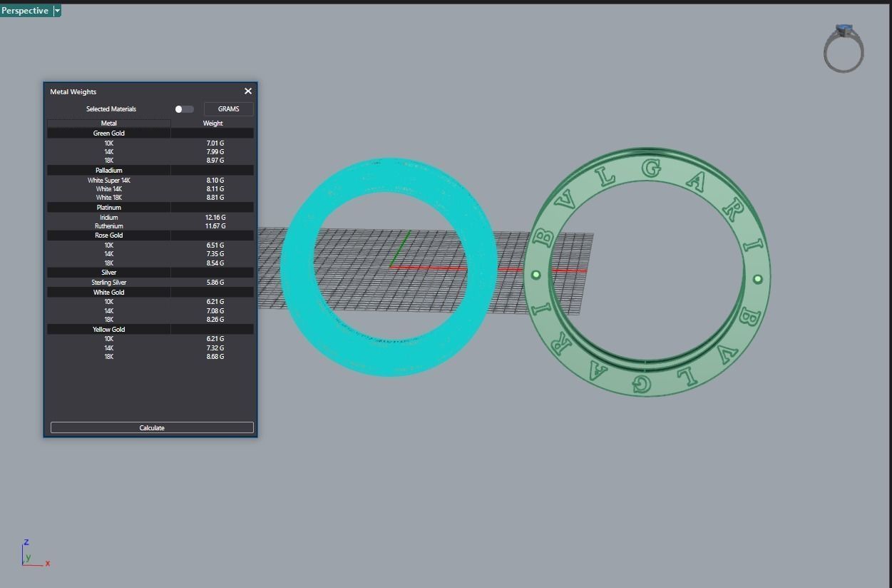 Bvlgari ring  3D print model_3