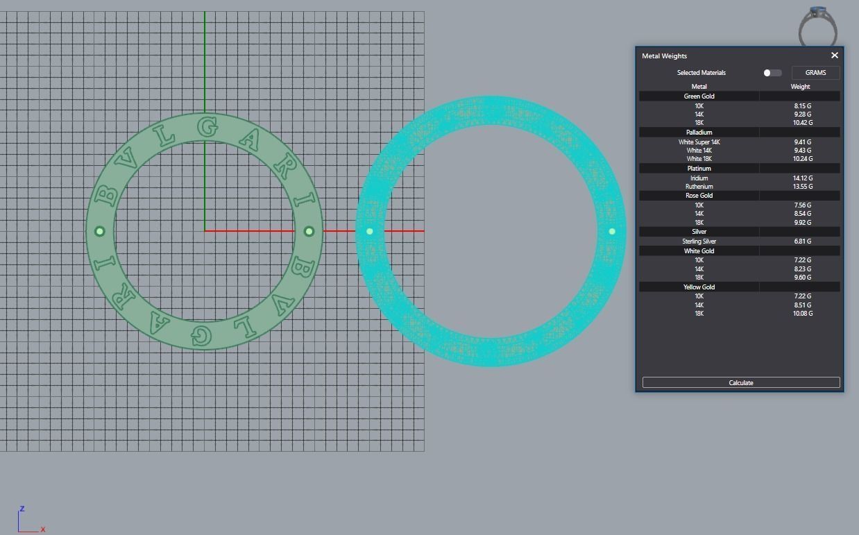 Bvlgari ring  3D print model_4