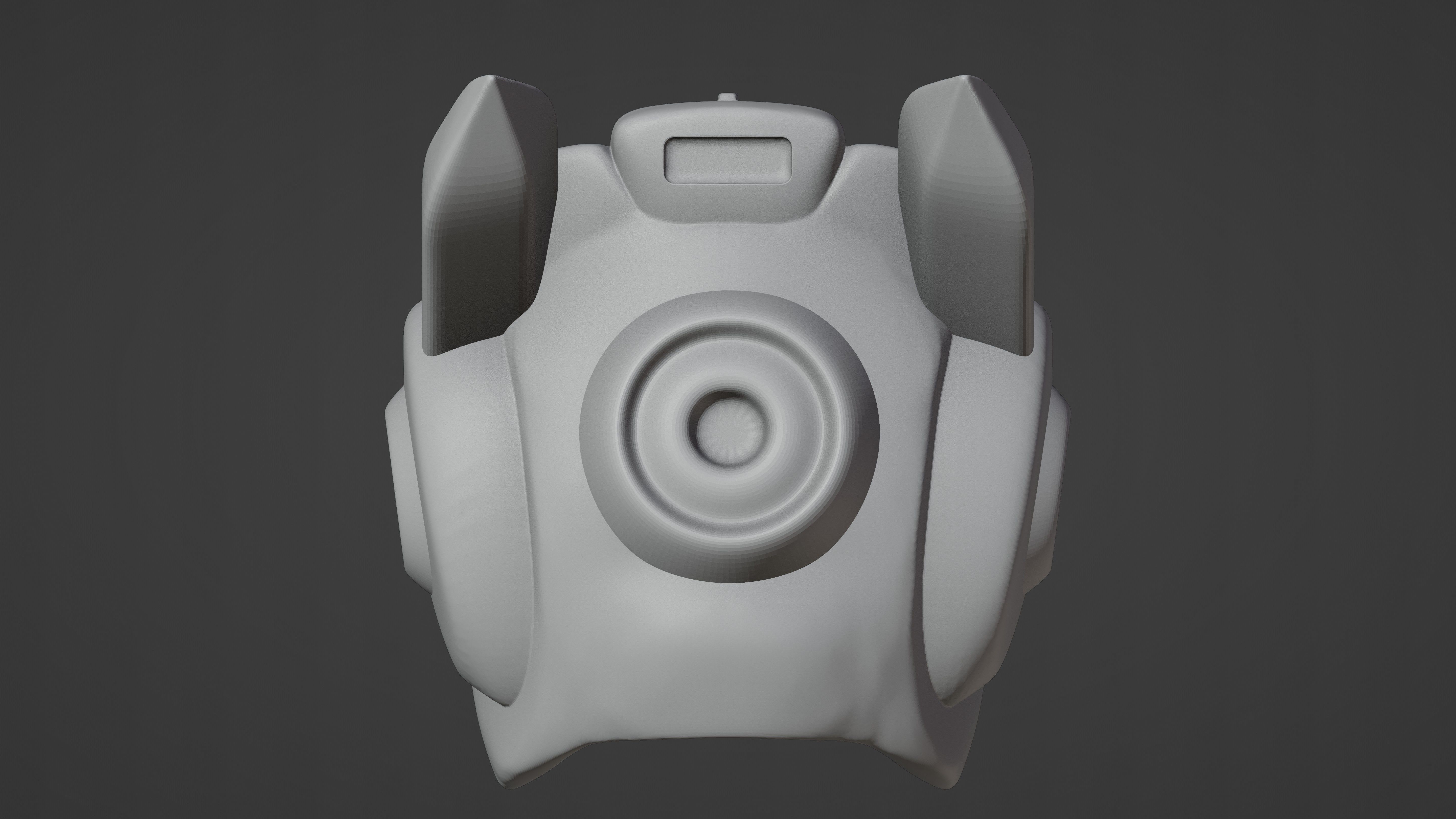 Wearable Sci-fi Helmet 3D print model_4