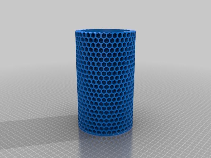 Honeycomb Lamp 3D print model_1
