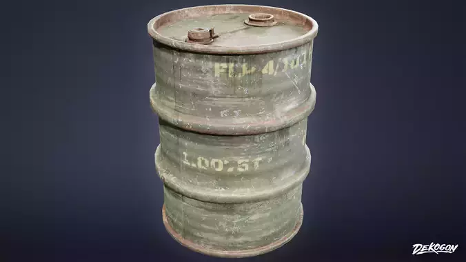 RESISTANCE HOLDOUT - Barrel 01 - LOW POLY