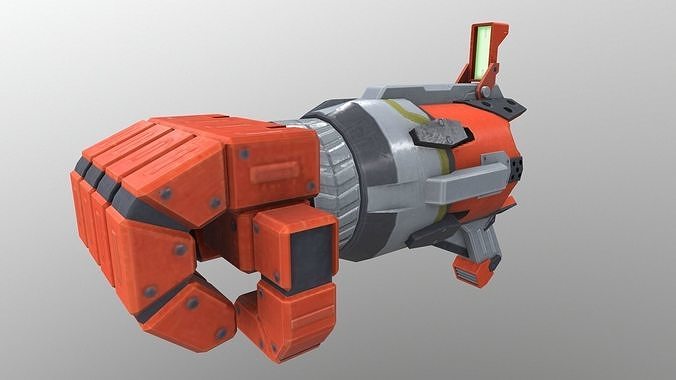 Rocket Punch V3 Low-poly 3D model
