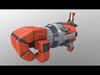 Rocket Punch V3 Low-poly 3D model_2