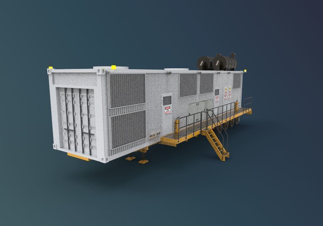 industrial mining genset  3D model_5