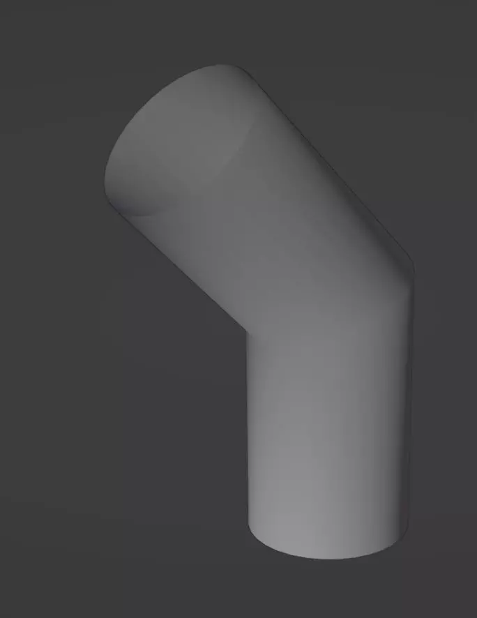 Pipe Elbow Free low-poly 3D model_0