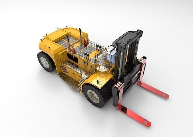 industrial heavy forklift 3D model