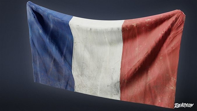 RESISTANCE HOLDOUT - Flag 01 - LOW POLY Low-poly 3D model