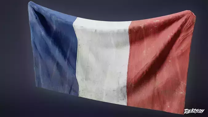 RESISTANCE HOLDOUT - Flag 01 - LOW POLY