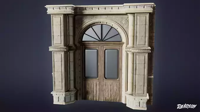RESISTANCE HOLDOUT - Main Door 01 - LOW POLY