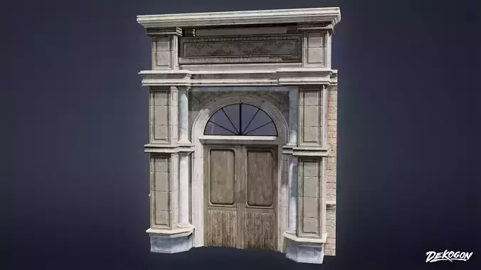 RESISTANCE HOLDOUT - Main Door 02 - LOW POLY