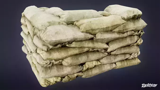 RESISTANCE HOLDOUT - Sandbag 03 - LOW POLY