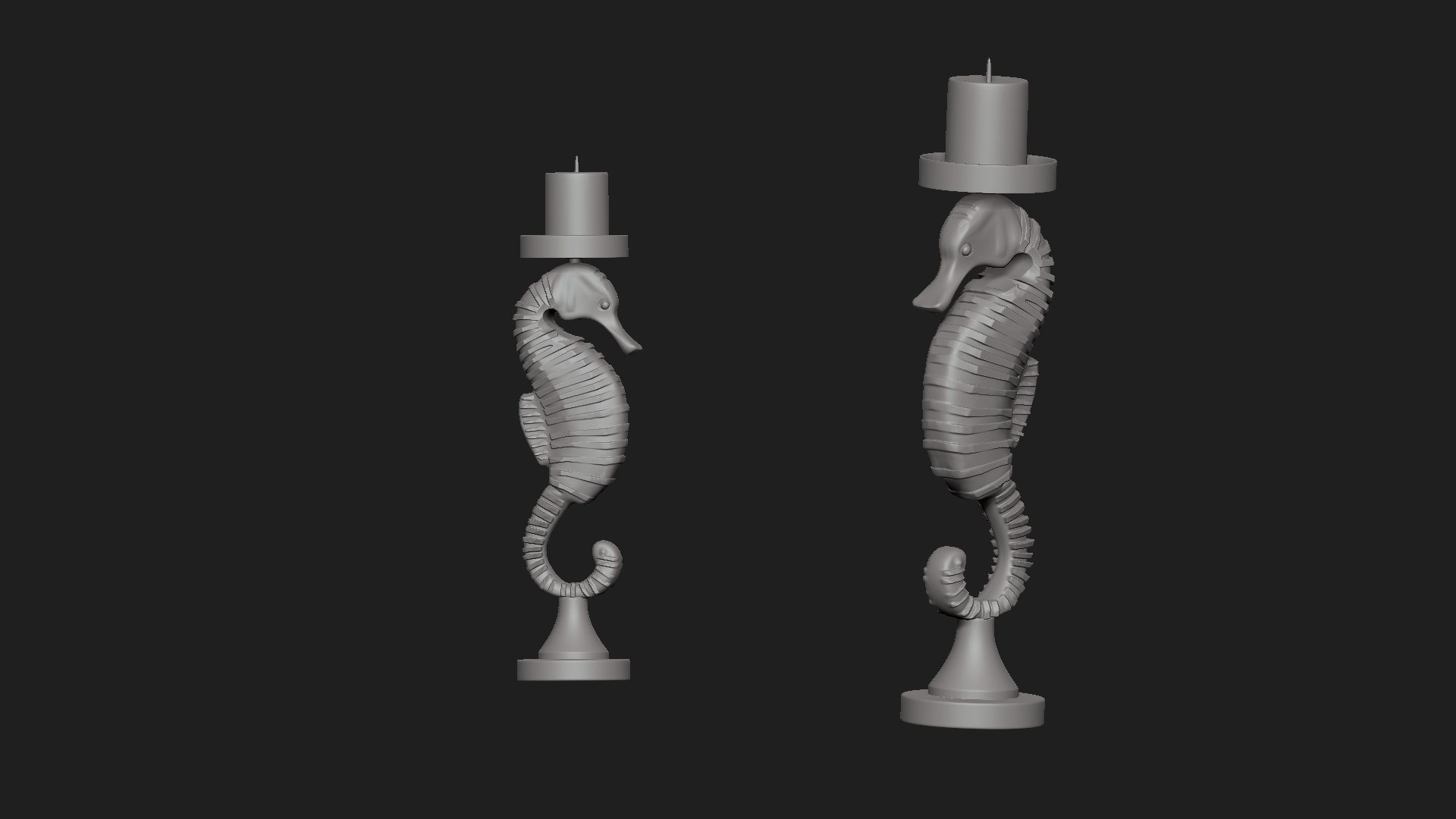 sea horse 3D model_1