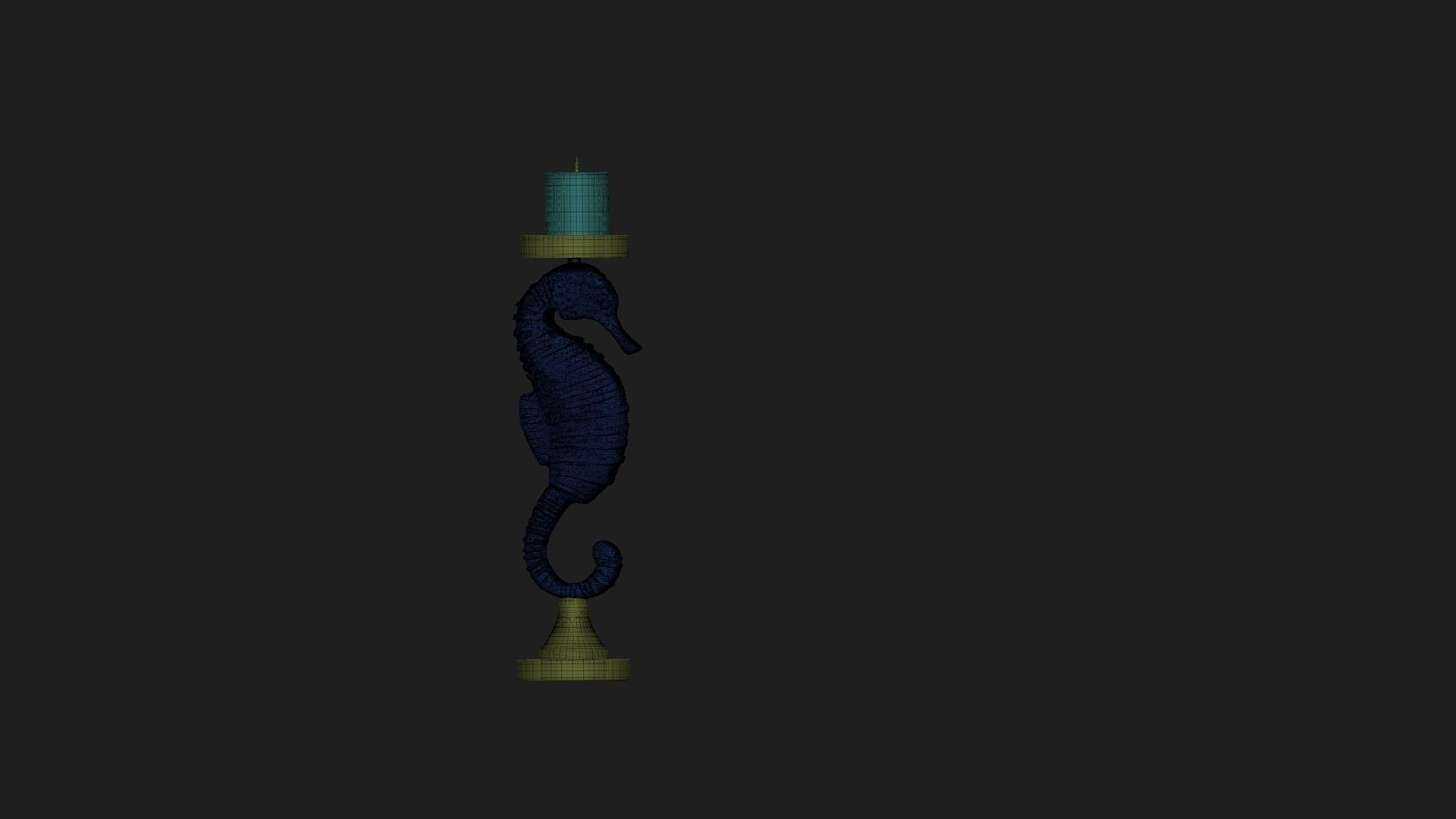 sea horse 3D model_5