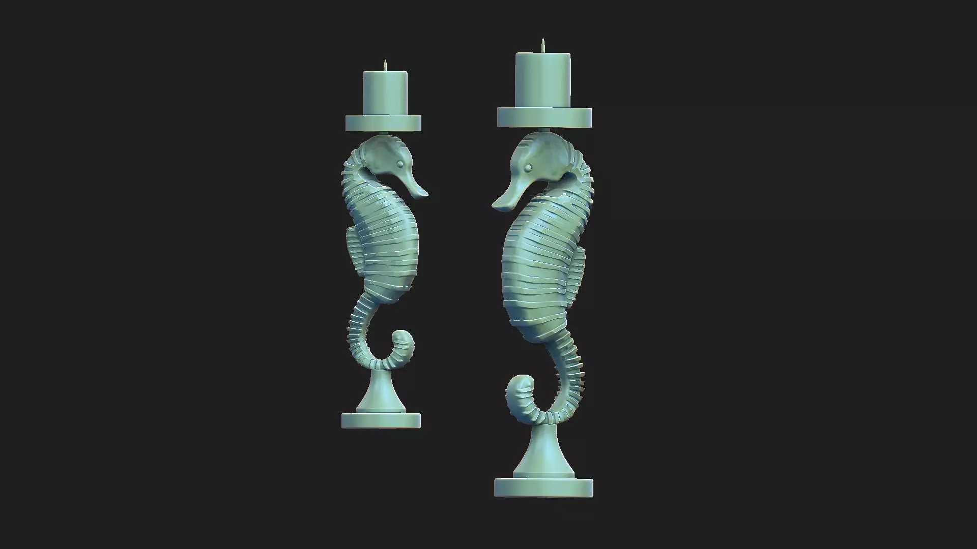 sea horse 3D model_0