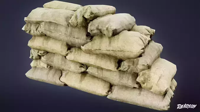 RESISTANCE HOLDOUT - Sandbag 04 - LOW POLY