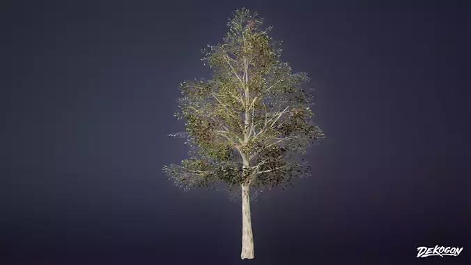 RESISTANCE HOLDOUT - Tree 01 - LOW POLY Low-poly 3D model
