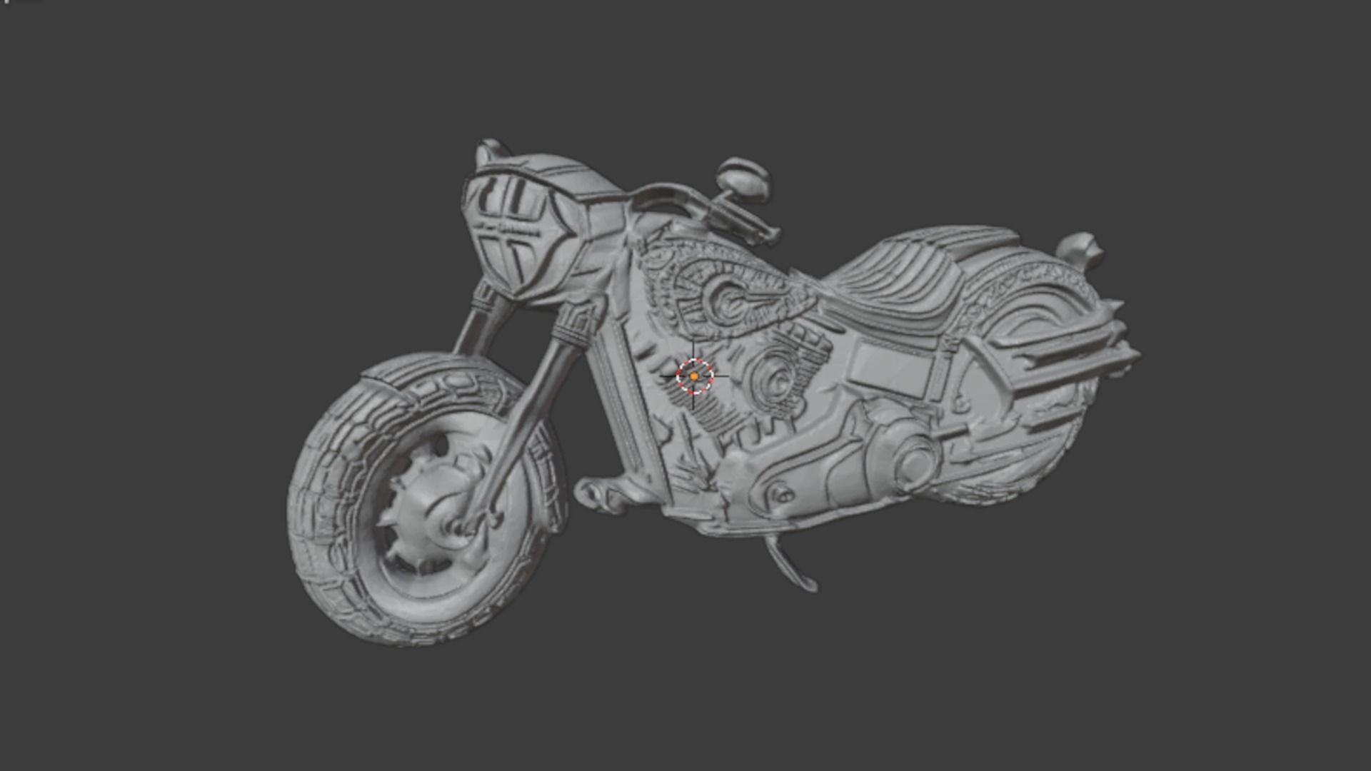 Motorcycle pendant -02 printable jewelry 3D print model_7
