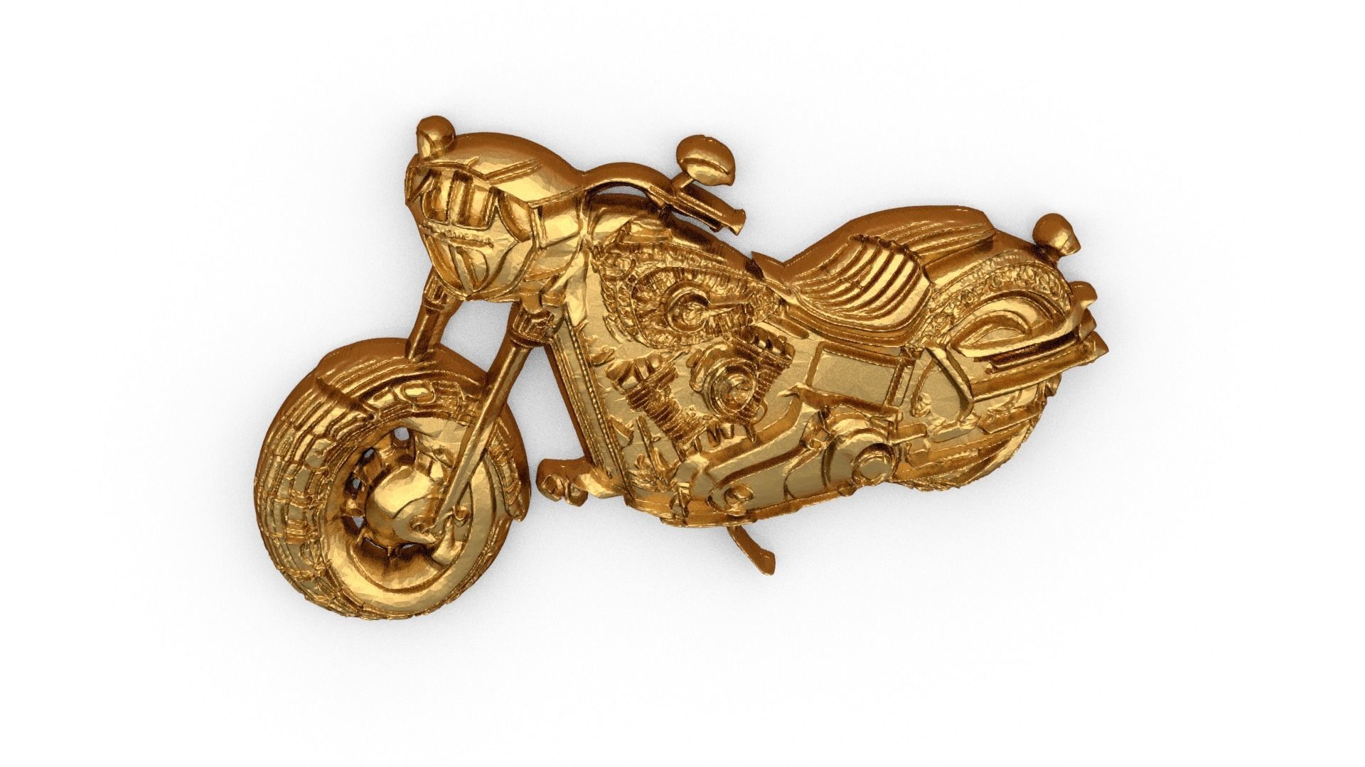 Motorcycle pendant -02 printable jewelry 3D print model_4