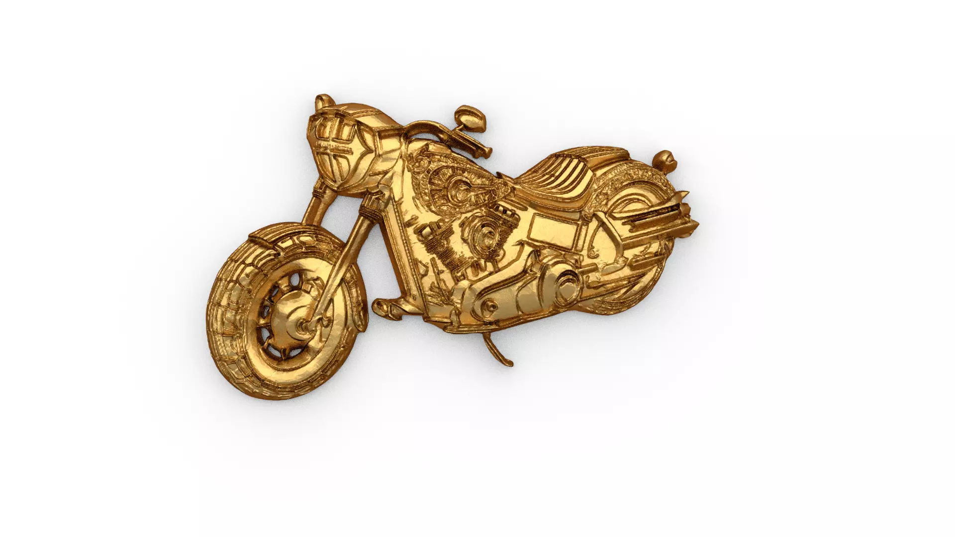 Motorcycle pendant -02 printable jewelry 3D print model_0