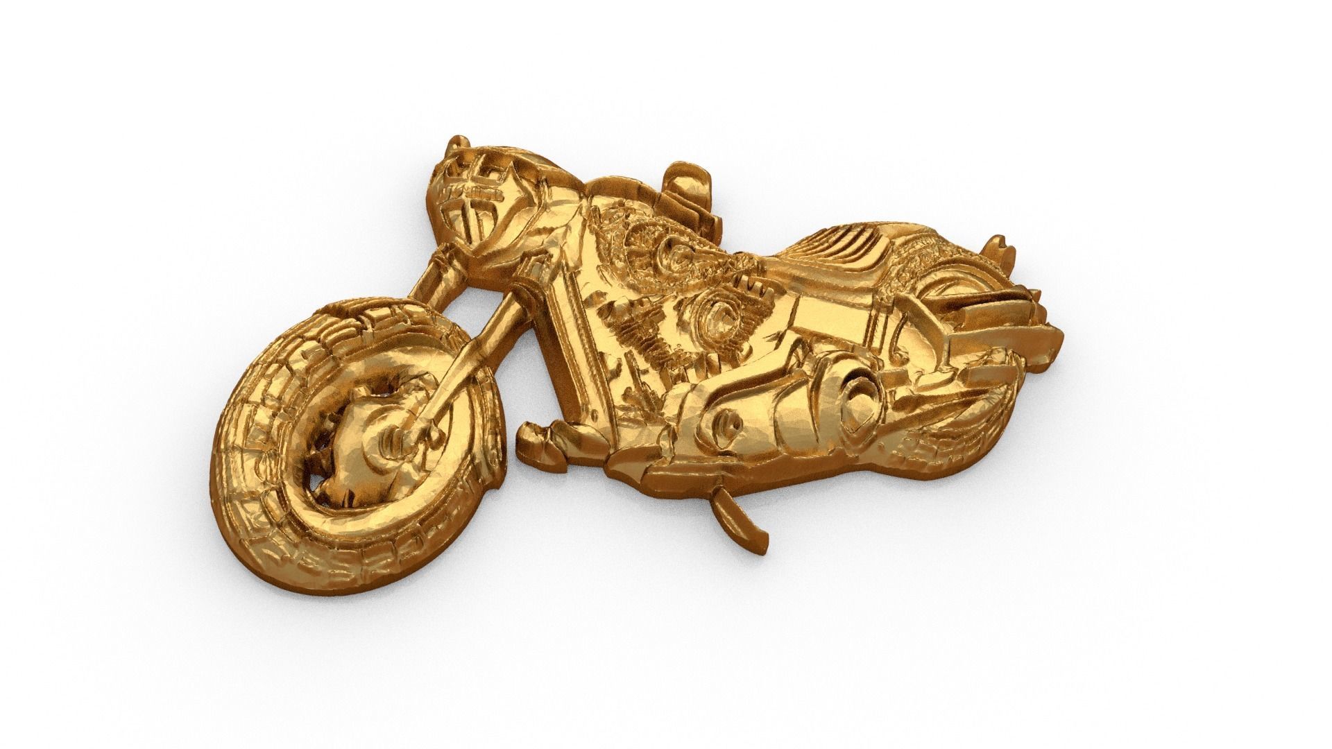 Motorcycle pendant -02 printable jewelry 3D print model_3