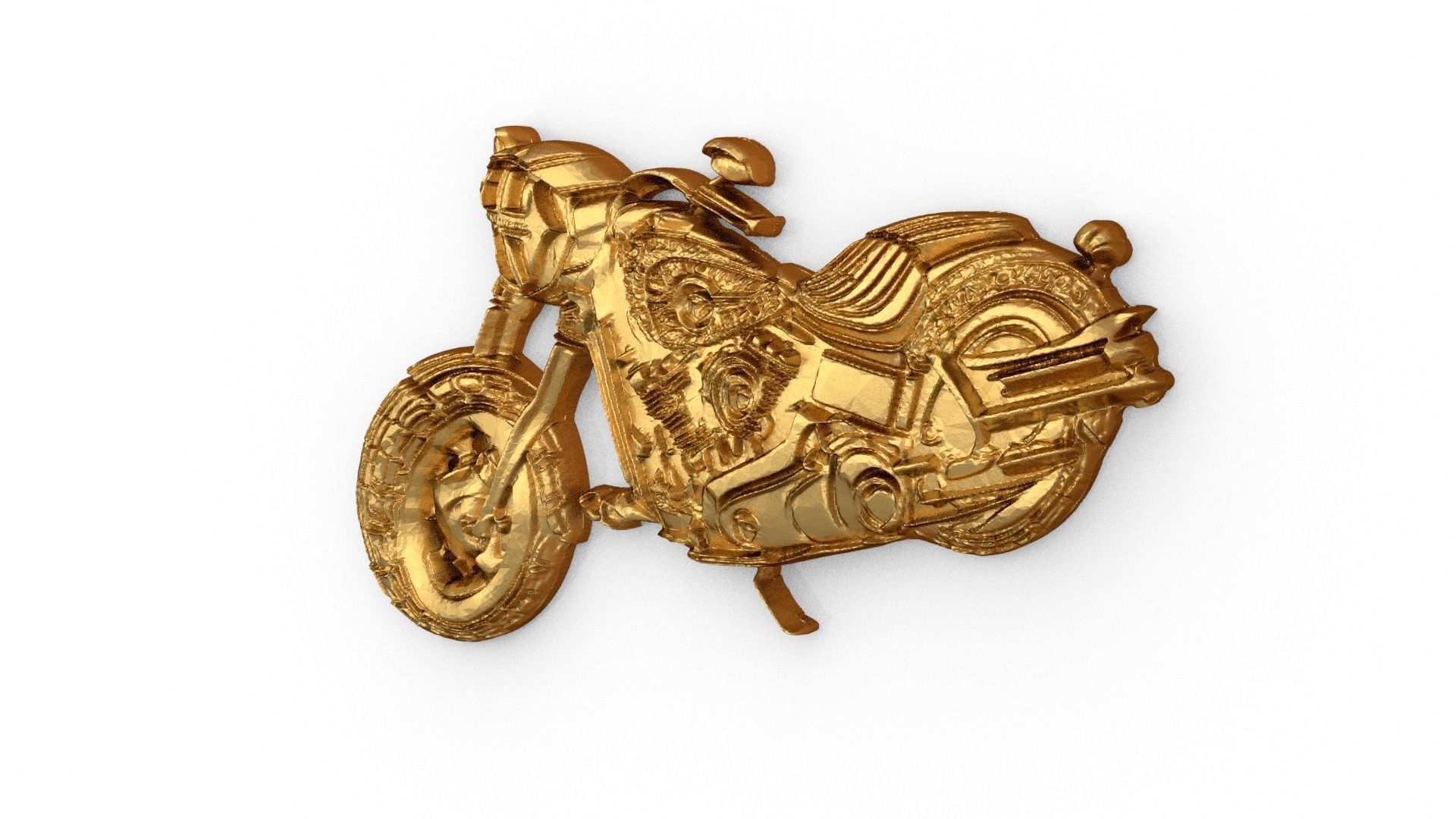 Motorcycle pendant -02 printable jewelry 3D print model_2