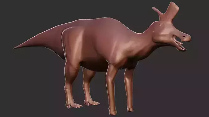 Dinosaur base mesh - Lambeosaurus lambei