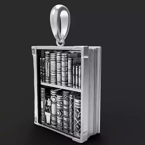 Book Pendant 3D print model 3D print model