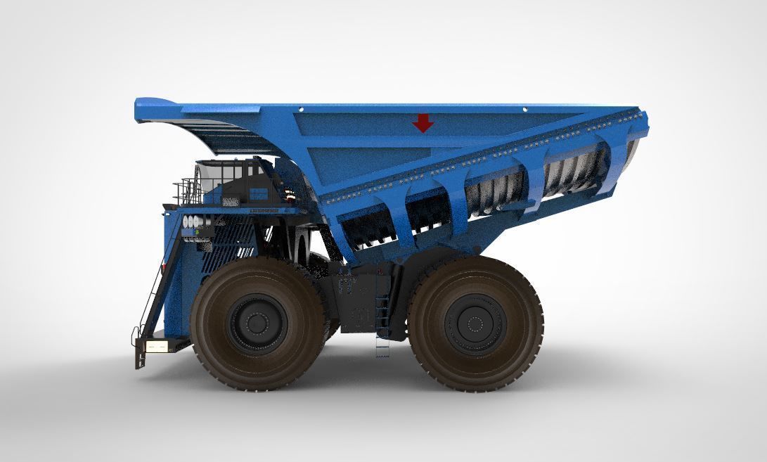 heavy mining truck  3D model_4