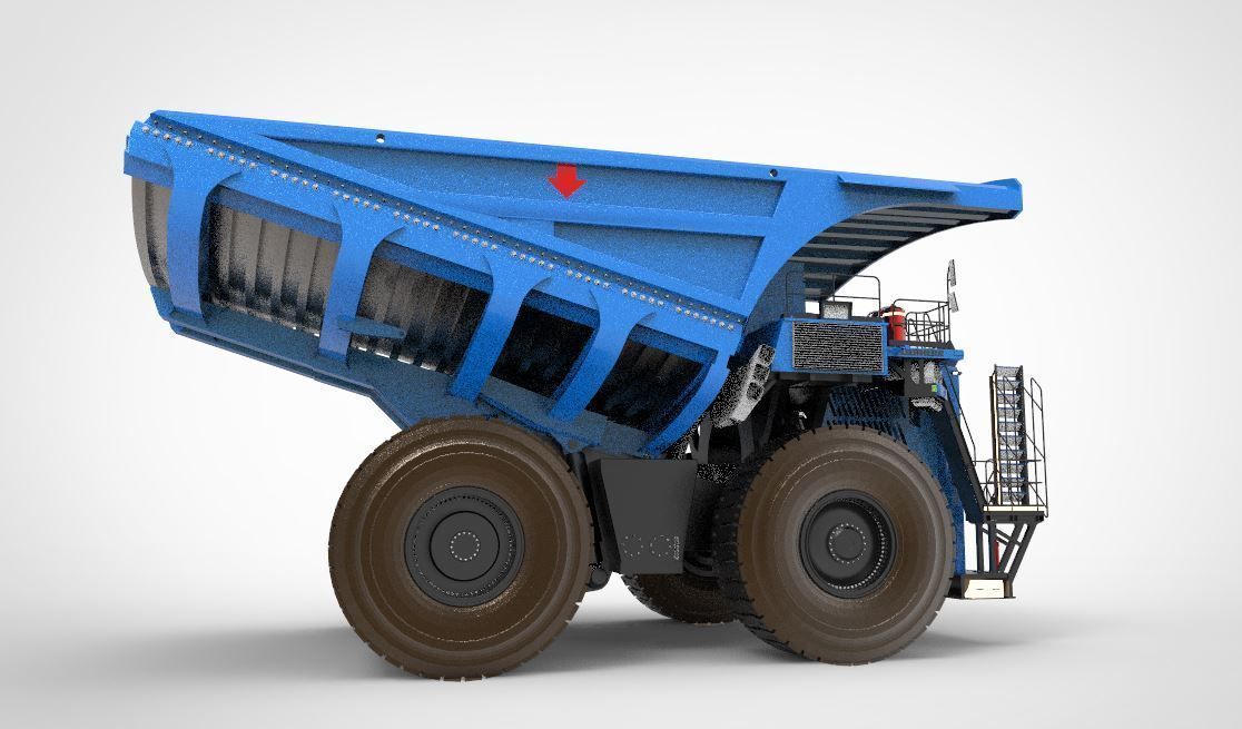 heavy mining truck  3D model_1
