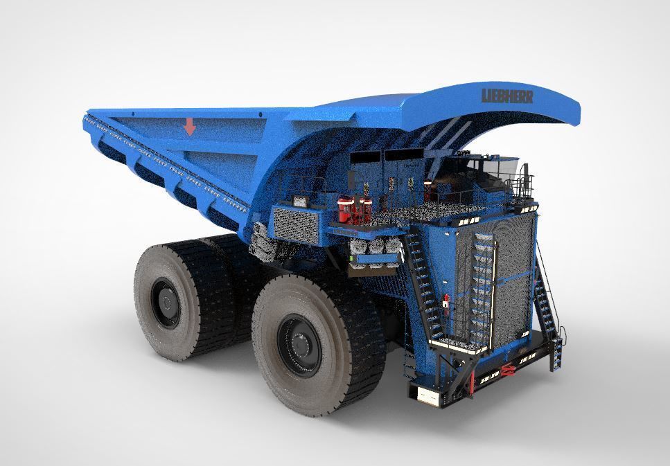 heavy mining truck  3D model_6
