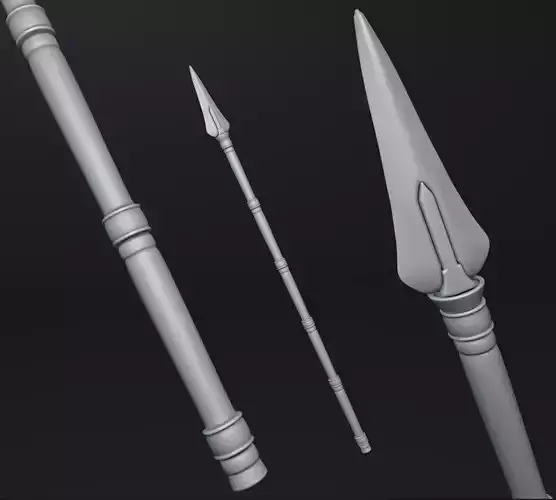 Long Spear 3D print model